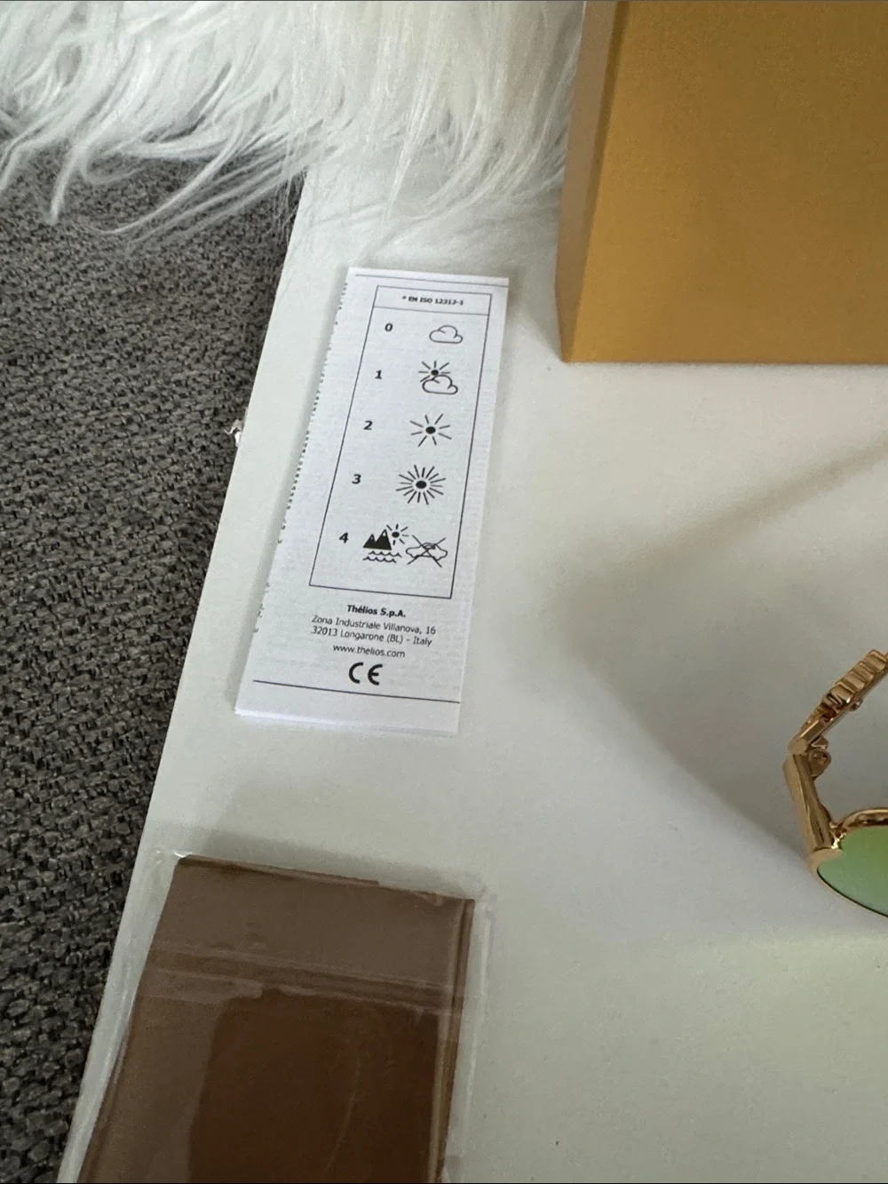 Loewe Gold Frame Sunglasses with Orange-Gold Mirrored Lenses